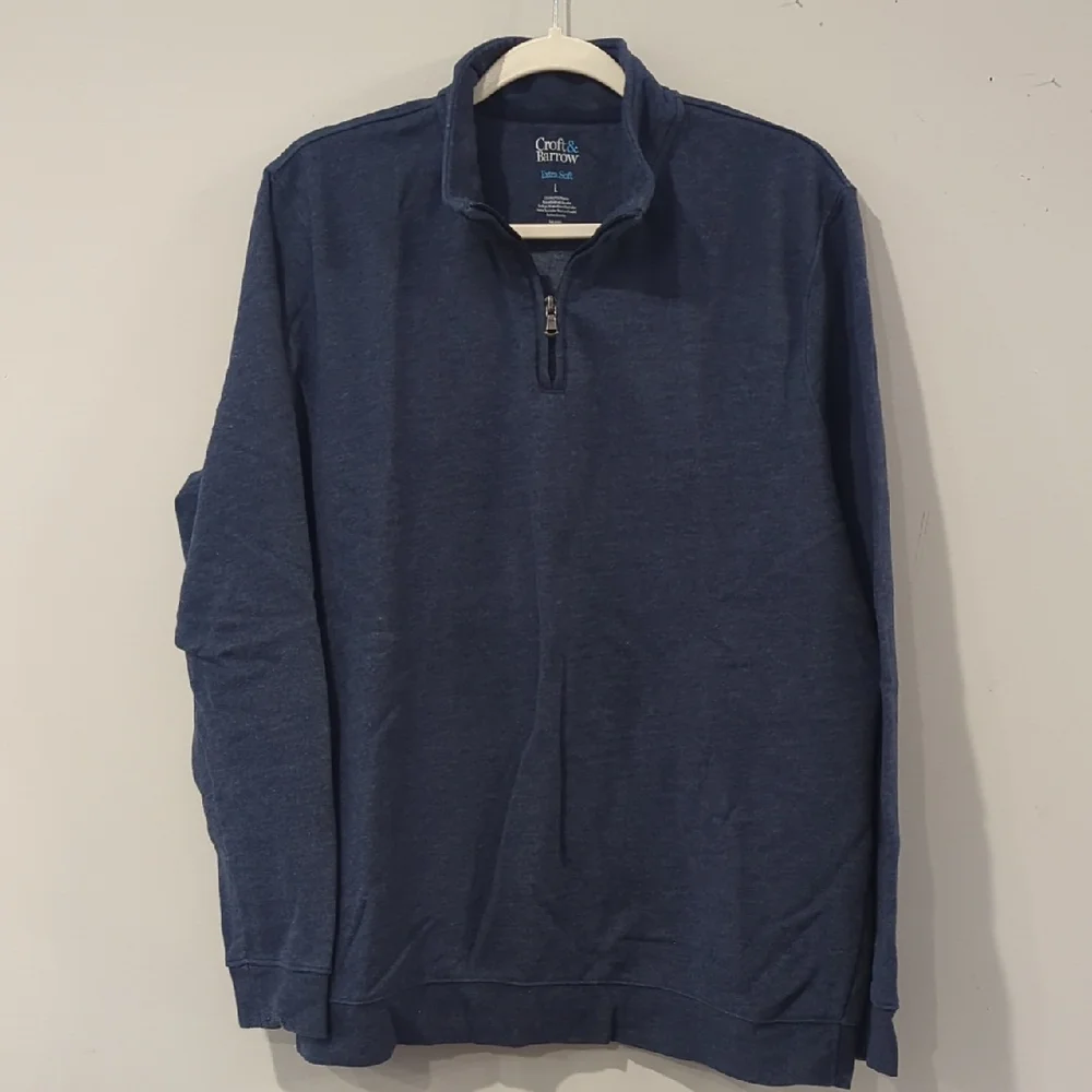 Men's 1/4‎ Zip Navy Zip-Up Sweater